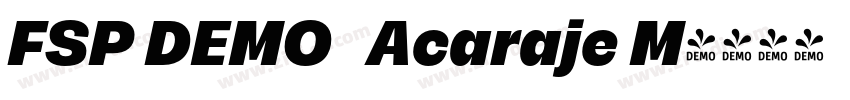 FSP DEMO   Acaraje M字体转换